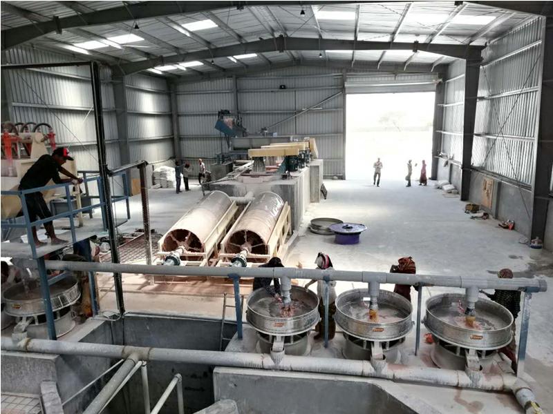 印度莫比高嶺土生產(chǎn)線使用案例